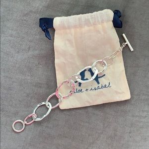 CHLOE AND ISBAEL organic link toggle bracelet